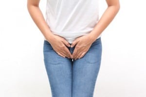 Urinary Incontinence Woman In Jeans