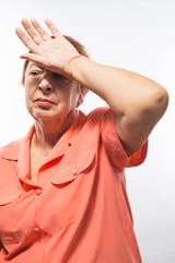 Hot Flashes Woman Feeling Uncomfortable